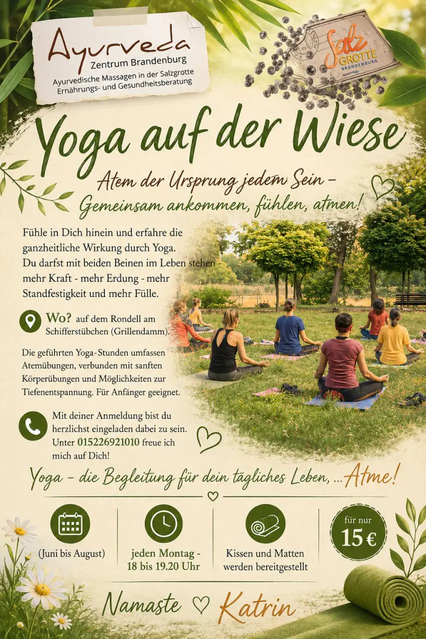 Yoga auf der Wiese